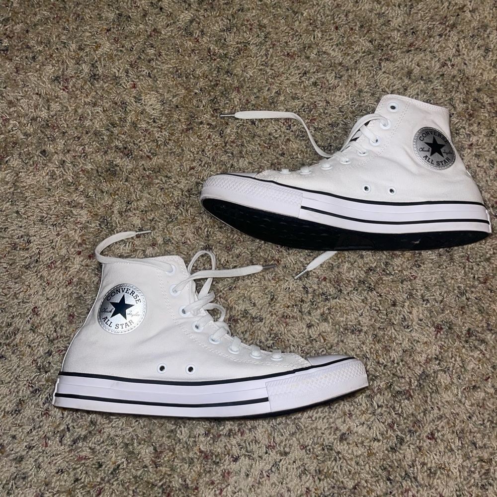 Women’s Converse Chuck Taylor All- Star High Tops | Silver and White